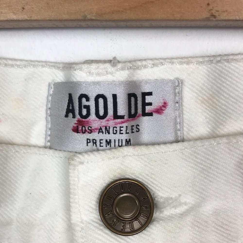 SOLD. AGOLDE | Cut Off Denim Shorts - Picture 6 of 8